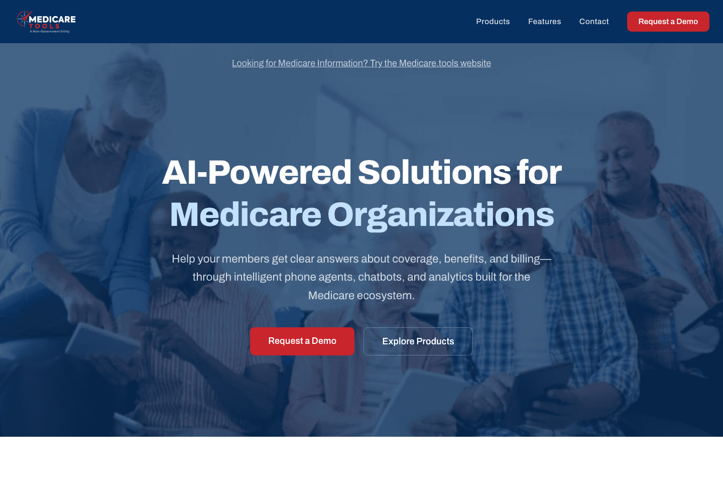 Medicare Tools homepage