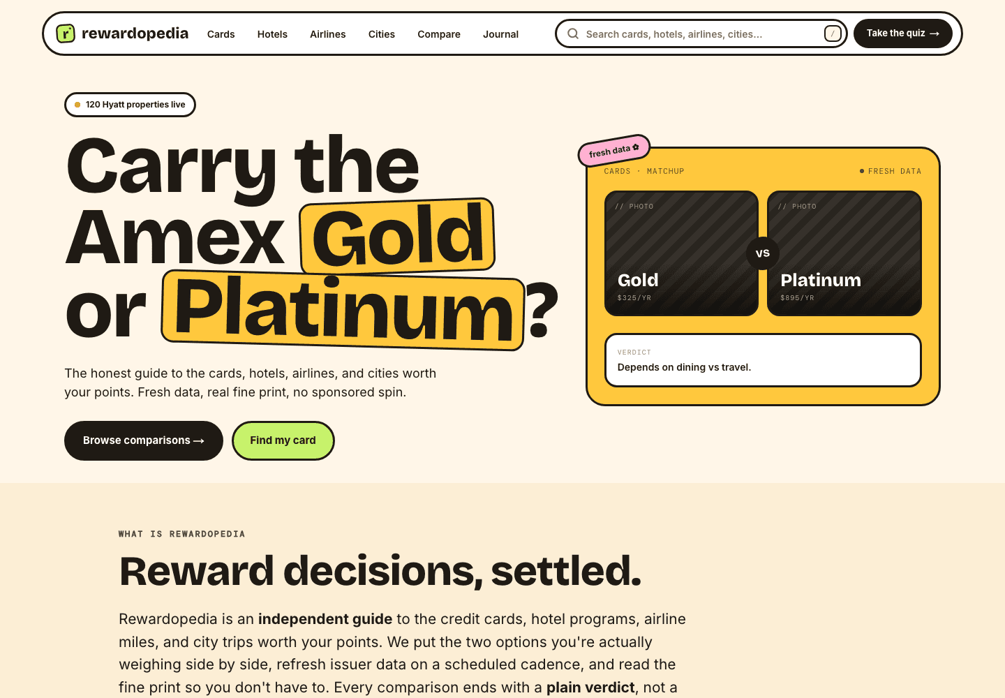 Rewardopedia homepage at rewardopedia.com