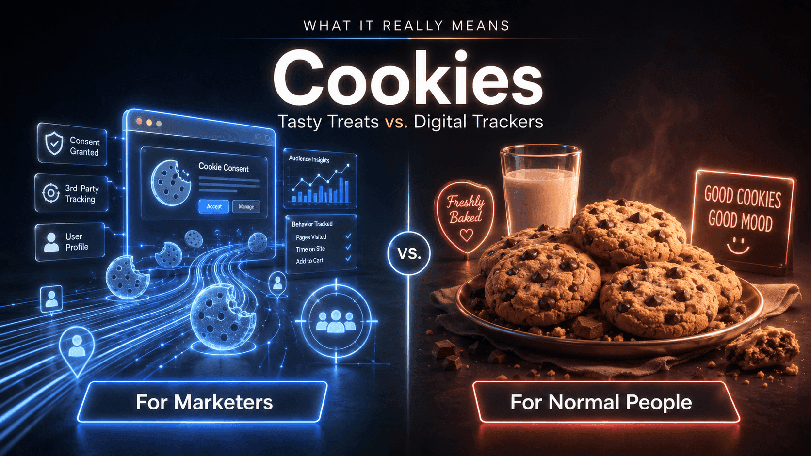 Cookies: Tasty Treats vs. Digital Trackers-What It Really Means for Marketers vs. Normal People