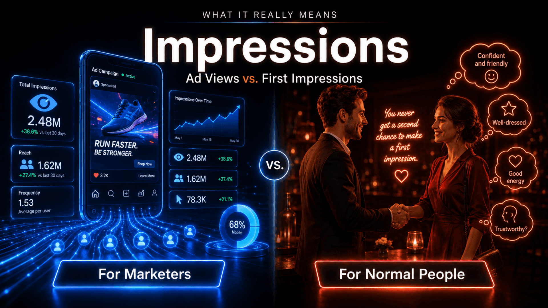 Impressions: Ad Views vs. First Impressions — What It Really Means for Marketers vs. Normal People